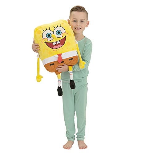 Franco Kids Bedding Almohada de peluche súper suave, talla única, Bob Esponja Franco Franco