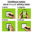 thumbnail image 4 of Rocketbook Reusable Sticky Notes Erasable Memo Pads Reminders, Starter Pack, 4 of 8