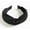 Black, variant on Women's Solid Headband Bow Tie Velvet Wide Brim Hair Wrap Accessory