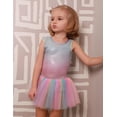 thumbnail image 3 of Oudiya Ballet Leotards for Girls Sparkly Sleeveless Mesh Dance Dress Tutu Ballerina Costume for Kids 3-11Y, 3 of 7