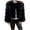 Black-02, variant on HTNBO Womens Faux Fur Coat Jacket Long Sleeve Shaggy Jacket Hooded Warm Winter Coat Fuzzy Crop Tops Zipper Outwear