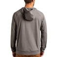 thumbnail image 2 of Men's Cutter & Buck Heather Charcoal UMass Minutemen Primary Logo Adapt Knit Raglan Pullover Hoodie, 2 of 2