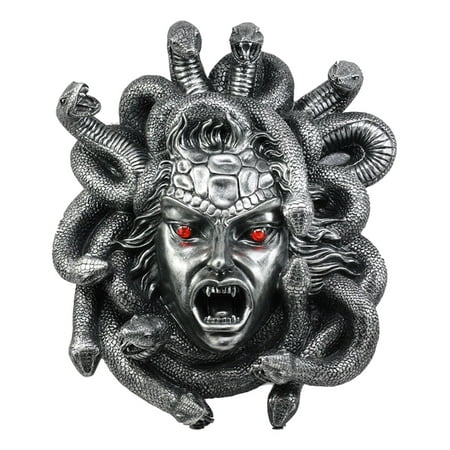Ebros Gorgon's Curse Bloodshot Eyed Medusa Wall Decor 3D Hanging Plaque Figurine - Walmart.com