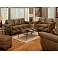 thumbnail image 6 of American Furniture Classics Sedona Brown Microfiber Loveseat with Solid Wood Frame and Nail Head Accents, 6 of 8