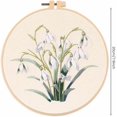 thumbnail image 4 of Yazoeia Beginner Embroidery Kits, Embroidery Starter Kits with Flower Bouquet Patterns, Embroidery Materials Clothes Colored Threads Needles Hoops Instructions S129 One size CJC912-149202, 4 of 9