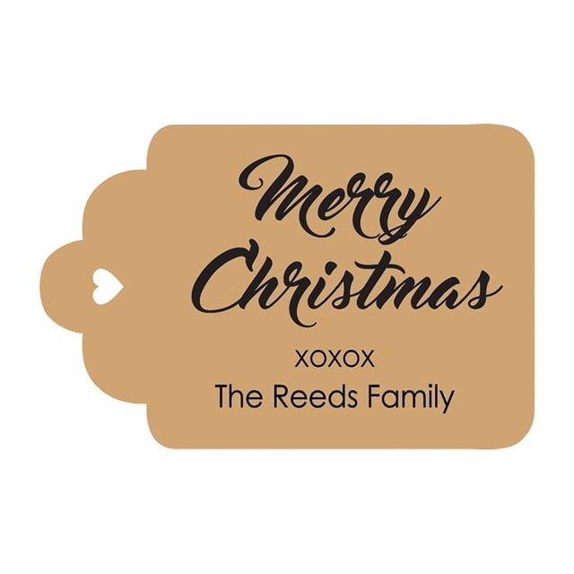 100 PCS Custom Made Hang Paper Tags Personalized Celebrating Merry Christmas Gift Tags