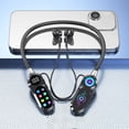 thumbnail image 4 of Neck Hanging Bluetooth Earphones – Bluetooth 5.49 with LED Color Screen, 100H Battery Life, ANC Noise Cancelling, Karaoke Mode, Card Playback & Low-Latency Gaming Support, 4 of 4