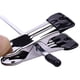 thumbnail image 4 of Juego De 10 Perchas De Metal Perchas Para Pantalones | 28,5 cm de ancho | Clip de goma | Abrazadera metálica | Percha antideslizante para faldas | Camilla para pantalones con gancho giratorio de 360, 4 of 6