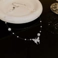 thumbnail image 4 of K-KED Pearl Butterfly Pendant Necklace Women Metal Butterfly Twist Collarbone Chain-_, 4 of 6