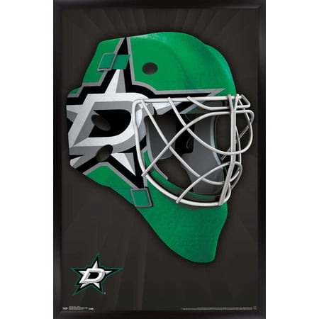 NHL Dallas Stars – Mask 16 Wall Poster 14.725 x 22.375 Framed