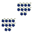 thumbnail image 3 of Ramo de flores artificiales Wosthever de 10 piezas decoración de boda bajo mantenimiento azul, 3 of 6