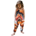 thumbnail image 1 of MIASHUI Combinaison pour Filles Tenue Confortable Sans Manches Imprimés Halloween Pantalon Décontracté, 1 of 5