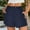 Navy, variant on Rezuofi 1 Pcs Womens Summer Shorts Mid-Waist Cuffed Hem Corduroy Shorts with Pockets