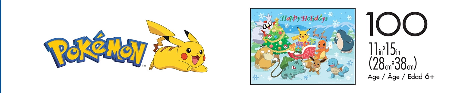 Buffalo Games 100-Piece Pokemon Happy Holidays Jigsaw Puzzle