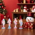 thumbnail image 7 of OFFIGAM 4pcs Christmas Nutcracker Wooden Figures Multi-Color Holiday Ornaments Set for Family Gathering Decoration, 7 of 7