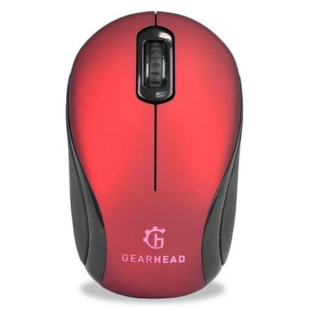 Gear Head Universal Wireless Optical Mouse, Red (MBT9650RED) | Walmart