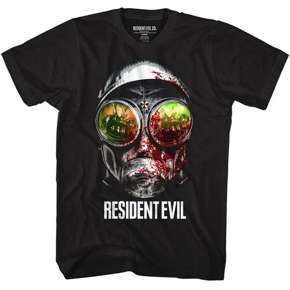 Resident Evil Gasmask Black Adult T-Shirt 4Xl