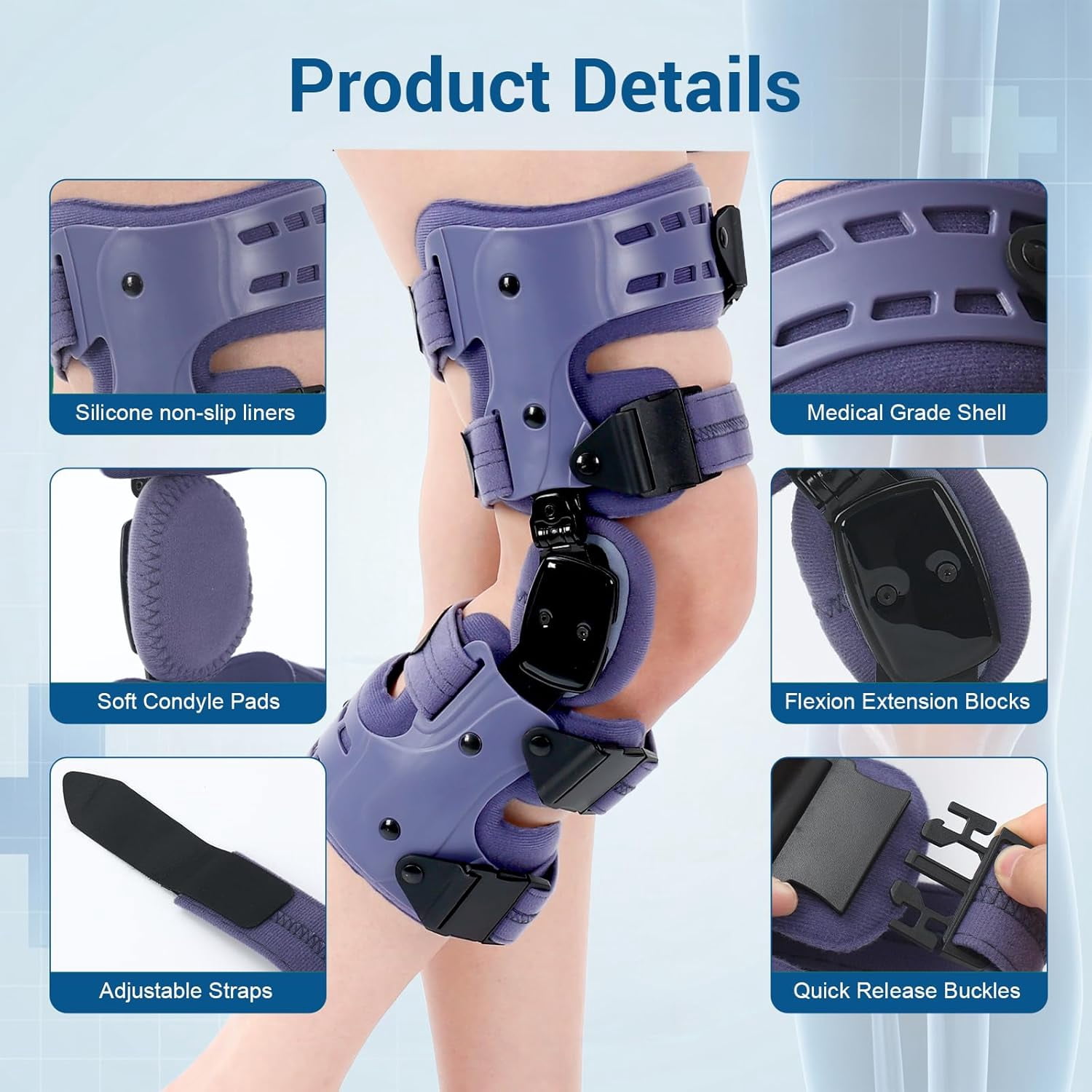 OA Unloader Knee Brace for Osteoarthritis - Adjustable Valgus/Varus Correction Knee Support with ROM Control & Bone-on-Bone Stabilization for Men & Women&nbsp;