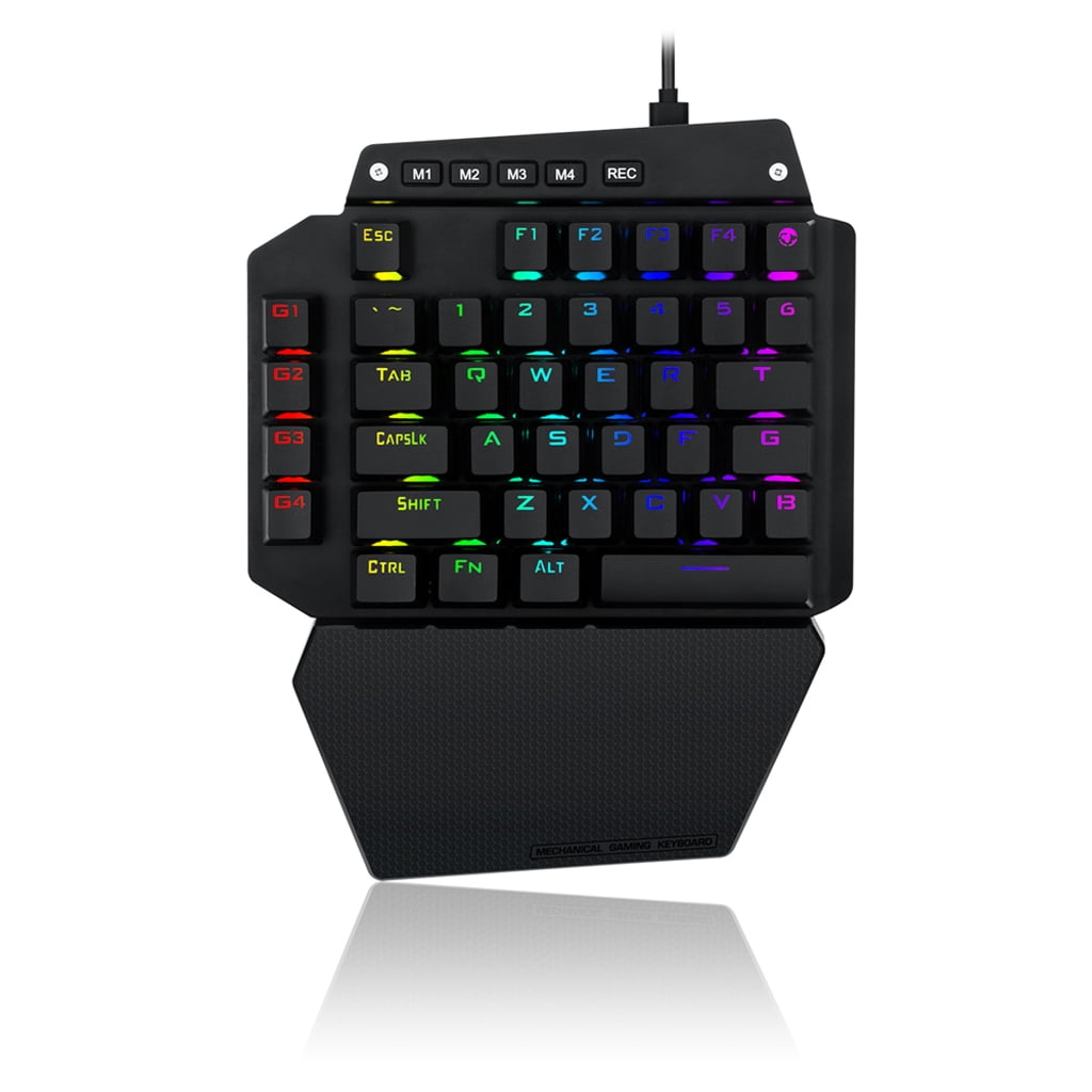 44 Keys Mechanical Gaming Keyboard Replacement RGB LED Backlit Outemu Switch Full for Key Macro Defines One-hand Keyboar