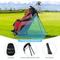 thumbnail image 4 of GJWL Golf Stand Bag with 6 Way Top Dividers, Lightweight Golf Bag with Adjustable Dual Strap & 8 Pockets, Waterproof Rain Hood, Portable for Men Women, 4 of 11