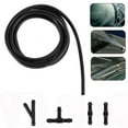 thumbnail image 1 of Lefu 2M Windshield Wiper Washer Spray Hose with Connector TY for Nozzle Pump Black, 1 of 10