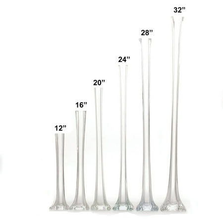tall inches tower eiffel vases clear flowers glass pieces centerpieces decorations gifts dialog displays option button additional opens zoom