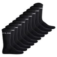 thumbnail image 1 of Jack & Jones Hombre Calcetines de Tenis Pack de 10  - JACBASIC LOGO TENNIS SOCK, Talla única Negro 40-46, 1 of 3