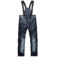 thumbnail image 4 of Pantalones vaqueros de esquí, resistentes al viento, impermeables, acolchados, cálidos, resistentes al desgaste, de algodón, 4 of 5