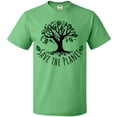 thumbnail image 3 of Inktastic Save the Planet Tree Design with Green Leaves T-Shirt, 3 of 5