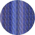 thumbnail image 1 of Ahgly Tapis Rond Lavable en Machine Intérieur Transitionnel Bleu Saphir, 4 Pieds Rond, 1 of 7