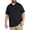 BLACK, variant on Notch-Collar Tech Polo Shirt Peyote 7XLT