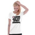 thumbnail image 4 of Carb Spirit Animal Donut Pizza Foodie Womens Fitted Plus Size Graphic Tee Brisco Brands 2X, 4 of 5