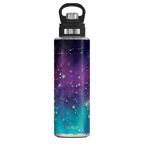 Tervis Zodiac Galaxy Isoled Tumbler, 40oz Wide Bouche Bouteille, Acier Inoxydable