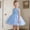 Sky Blue, variant on BLTIBY Toddler Baby Girls Princess Dress 3D Butterfly Birthday Sleeveless Tulle Formal Wedding Party Tutu Dresses Beige 7-8Years