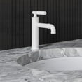 thumbnail image 4 of Avallon Single Hole, Single-Handle Sleek, Bathroom Faucet in Matte White, 4 of 11