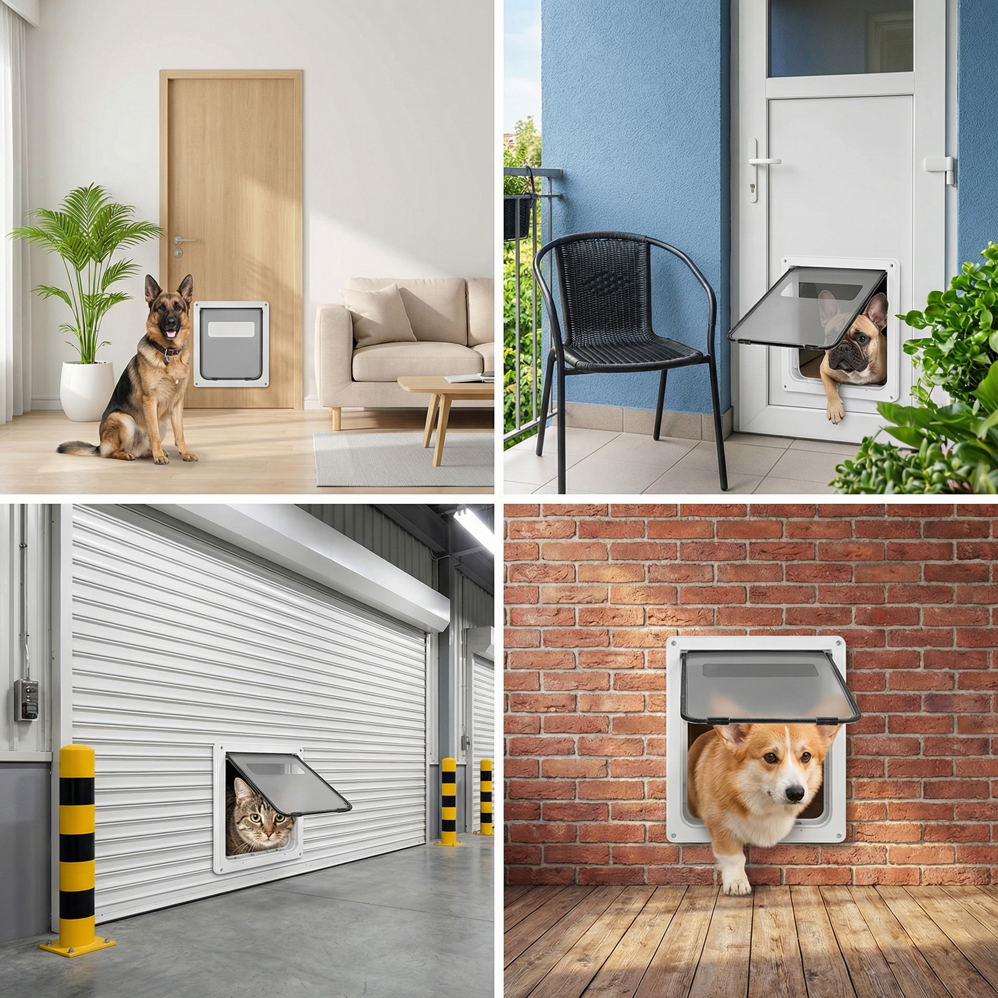 Tolobeve Large Dog Door with Magnetic Lock, Weatherproof photo 5