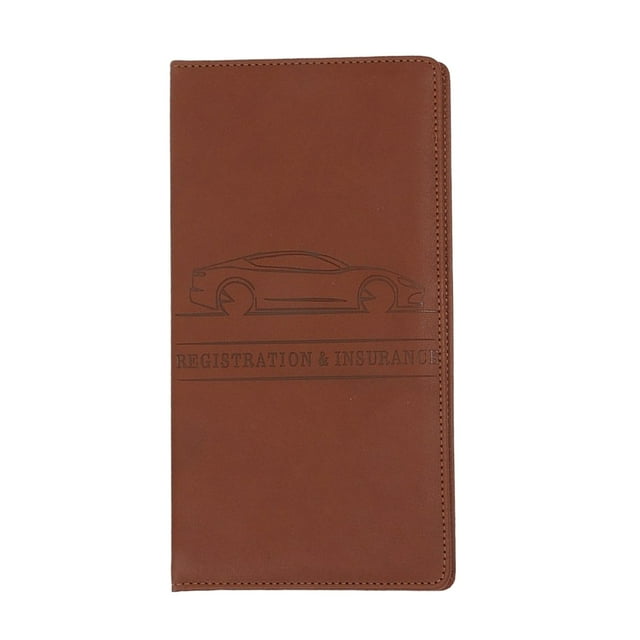 Car Registration & Insurance Card Holder With Shut Vehicle Glove Box Car Organizer For Documents Cards License