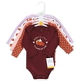 thumbnail image 2 of Hudson Baby Infant Girls Cotton Long-Sleeve Bodysuits, Girl Pumpkin Pie, 3-6 Months, 2 of 7