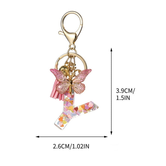 New English Letter Keychain Hanger Car Keychain Bag Accessories