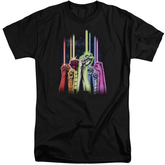 Green Lantern Rainbow Corps S/S Adult Tall Black