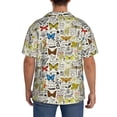 thumbnail image 3 of Fuzoiu Insects And Medicinal Herbs Print Men's Casual Short,Men's Short Sleeve Shirt,Mens Casual Button Down Shirts,Cuban Collar Summer Shirt for Beach, Vacation, and Outdoor Activities-4X-Large, 3 of 5