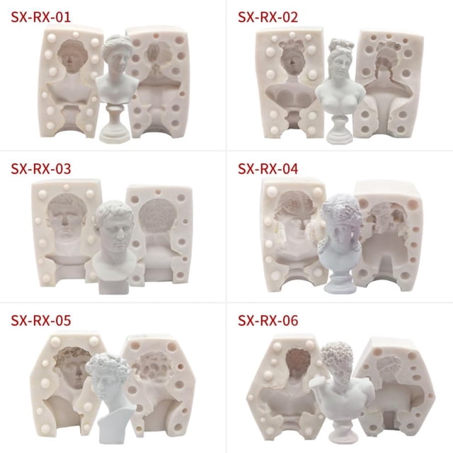 Molde de vela 3D para fundición de velas DIY Molde de silicona para pasteles para decoración del hogar Regalo de fiesta