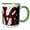 Green/White, variant on 3drose, Love Square Sculpture in Philadelphia, 11oz Magic Transforming Mug