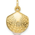 thumbnail image 3 of 14K Yellow Gold Polished With Freshwater Cultured Pearl Clam Pendant Made In Italy yc1489, 3 of 5