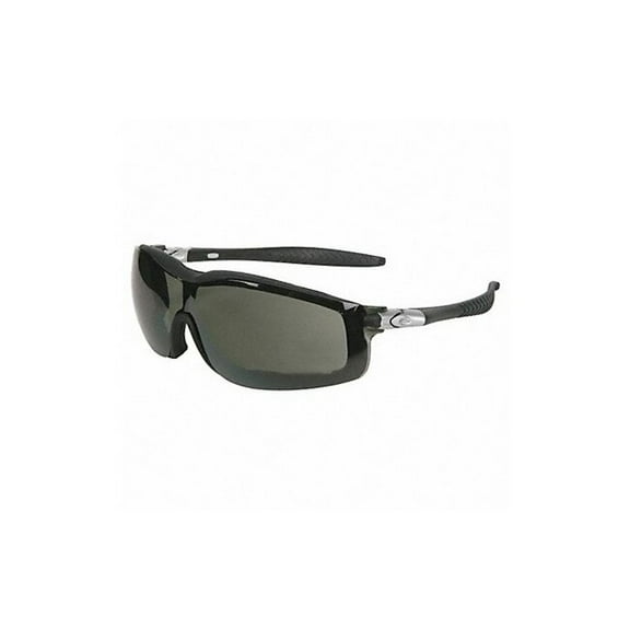 RT1, Safety Glasses, Anti-Fog & Anti-Scratch, Gray Lens, Black Frame, Full-Frame