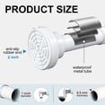 thumbnail image 3 of MaKefeile Shower Curtain Rod 61-70 Inch Adjustable Metal Spring Tension Rod No Drill Curtain Rods for Window Bathroom Kitchen,White, 3 of 11