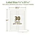 thumbnail image 6 of Avery EcoFriendly Folder Labels, 2/3" x 3-7/16", 750ct (48266), 6 of 9