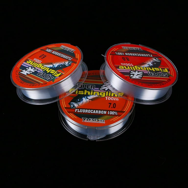 100m 100% Fluorocarbon High Quality 0.8-6LB Durable Strong Rope Cord Tackle  Wire Monofilament Nylon PA Fishing Line LINE NO.- 3.5 