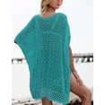 thumbnail image 5 of Alsol Lamesa Women's Bathing Suit Cover Ups Crochet Cover Up For Swimwear Beach Dress Bikini Cover-up, 5 of 6