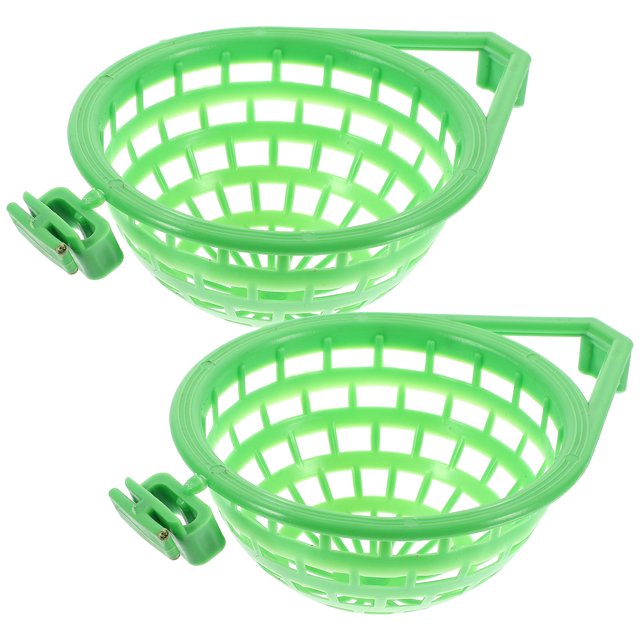 MasteelfCA 2 Pcs Bassin de Nid d'Oiseau Robuste Pratique pour Viande et Pigeons (Vert)